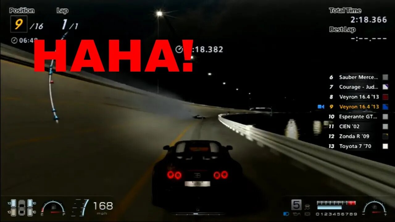 Gran Turismo 6 Like the Wind! Crashes, Fails, Spins, and Collisions with the Bugatti Veyron Part 142