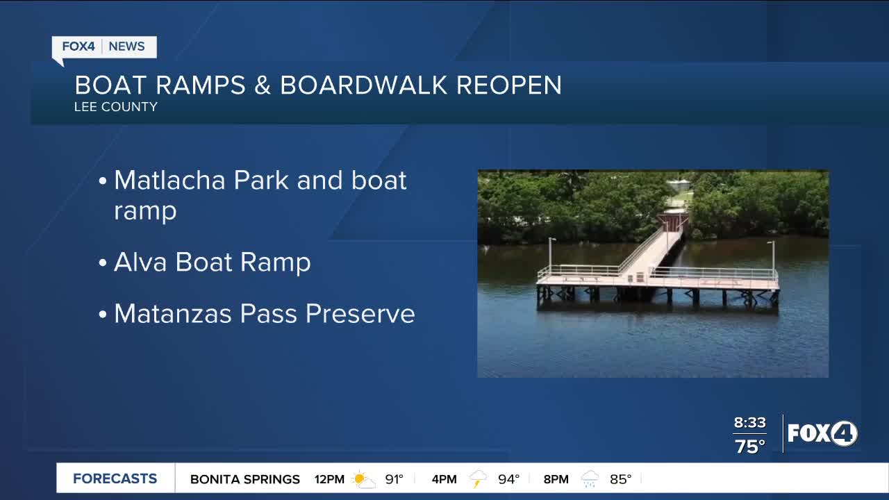 Boats and boardwalks reopen