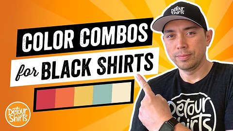 Best Color Palettes for Black Shirts on Print on Demand & How to Find Them | CMYK vs RGB Colors