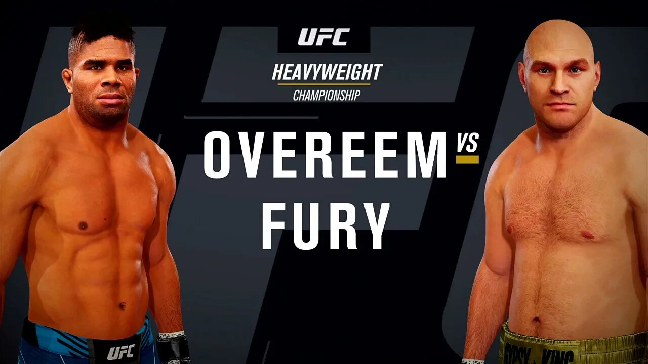 EA Sports UFC 4 Gameplay Tyson Fury vs Alistair Overeem