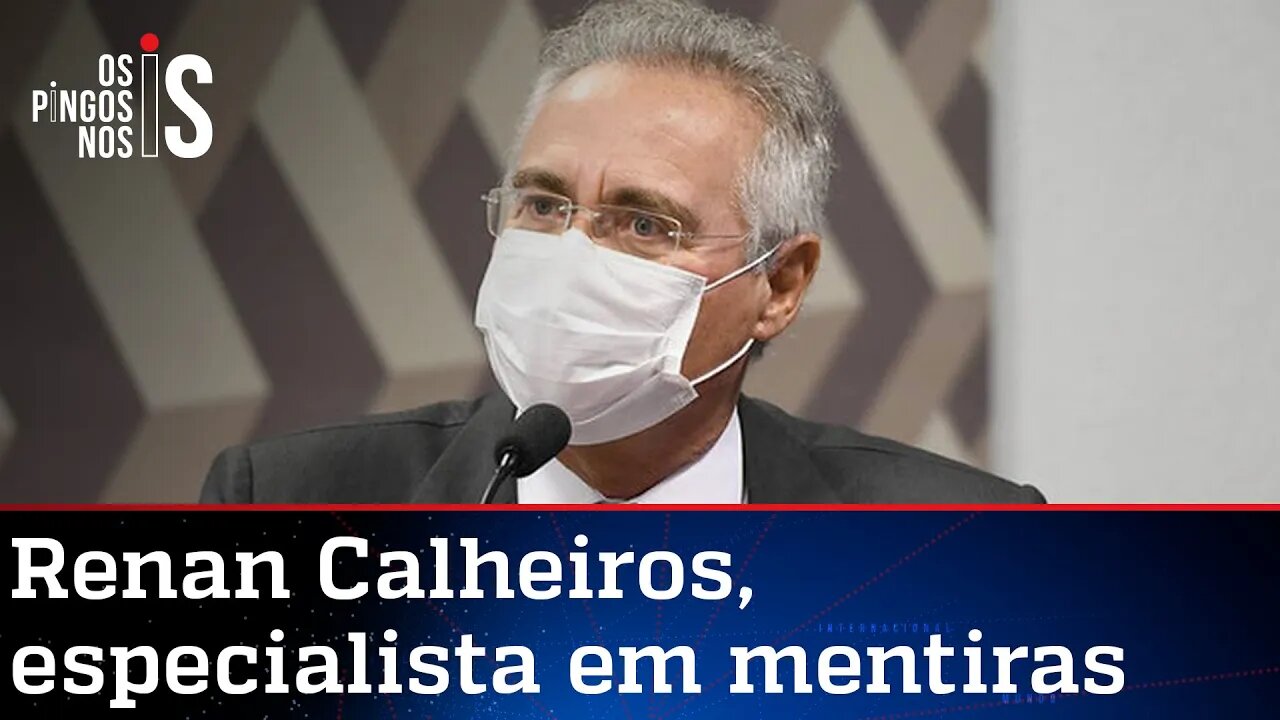 Renan Calheiros reclama de mentiras e quer agência de checagem na CPI