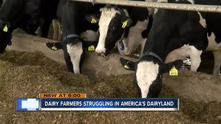 Declining milk prices puts Wisconsin farmers in a pinch