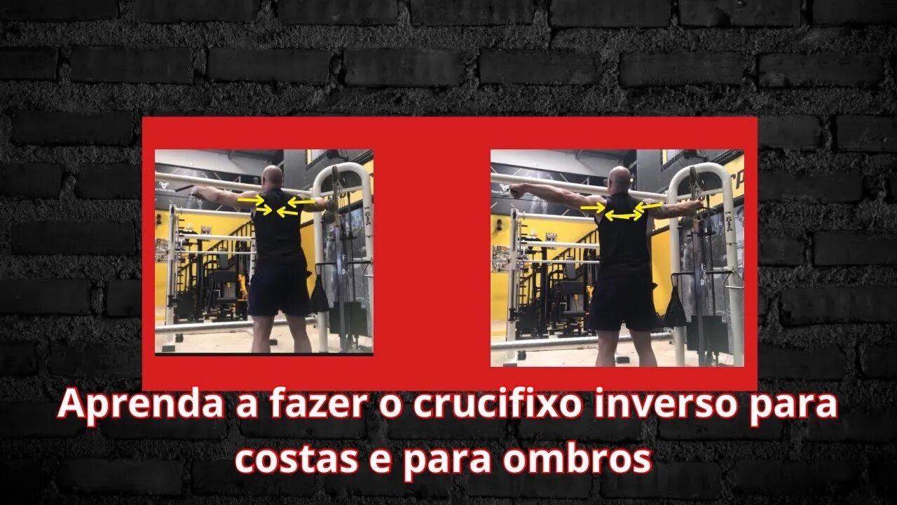 Como fazer o crucifixo inverso para posterior de ombros e para costas