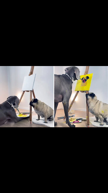 Do you understand who Oscar drew? 😝🎨 Is it similar? 🐶