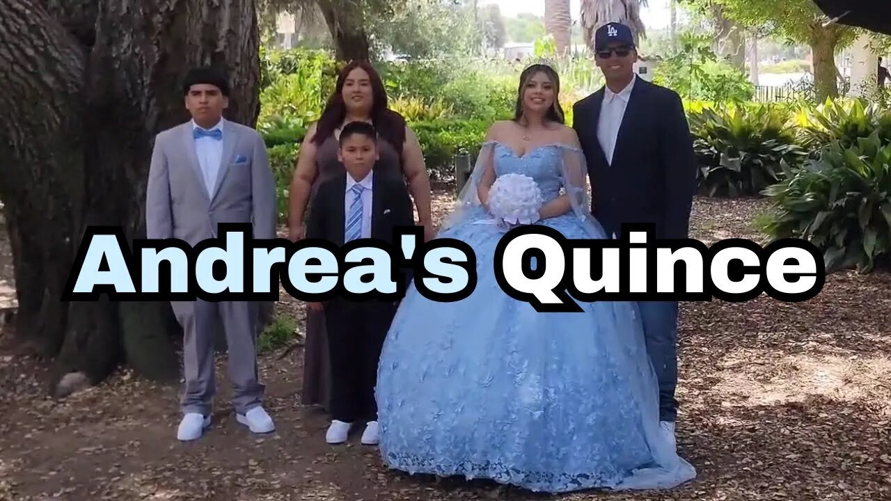 Andrea's Quince Church Picture Party And Mariachi