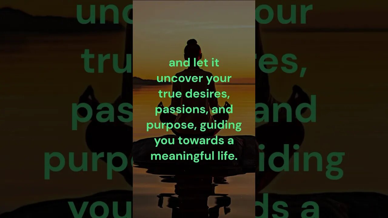 Unleashing Inner Wisdom: Journey to Purposeful Living. #SoulSearching #MentalHealthMatters #shorts