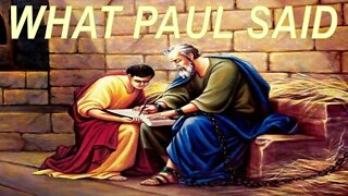 Do you obey the words of Paul?