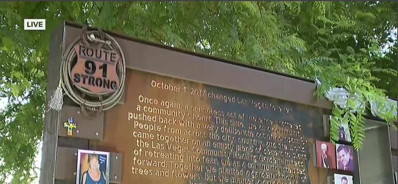 Ceremony tonight at the Healing Garden to honor 1 October victims