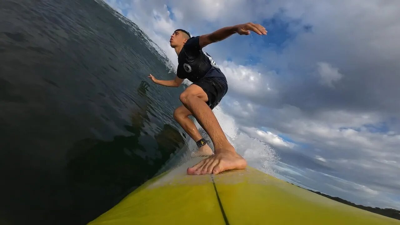 Flying with the quad fin at Playgrounds