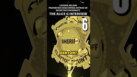 Cop caught in an inmate affair Alice G interview The Latonia Nelson case part 6