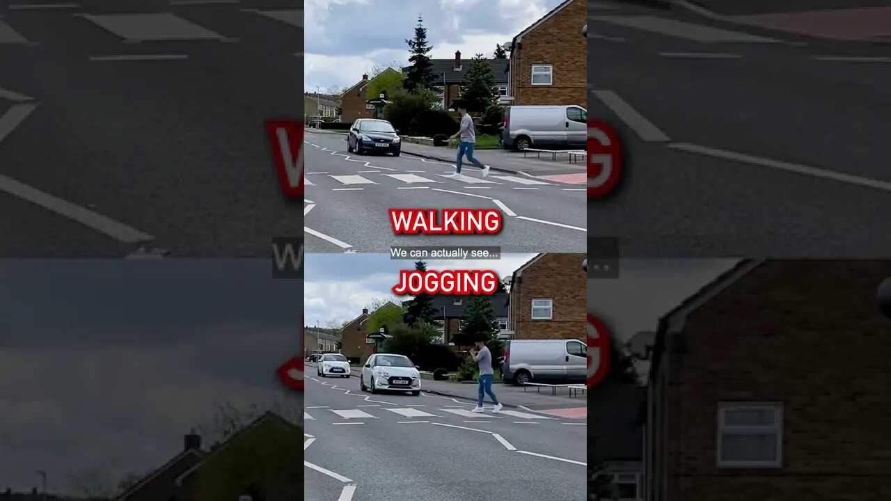 THE ‘SLOW JOG’ CROSSING THE ROAD *EXPOSED* 😂 #Shorts | Jeremy Lynch