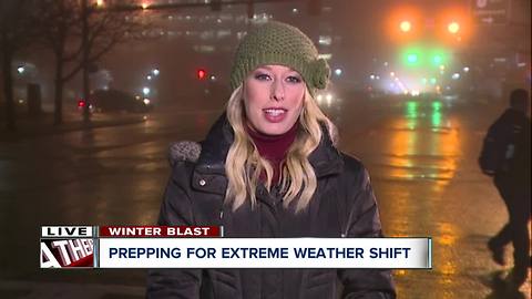 Temperatures plummet as sleet and freezing rain develop across the area