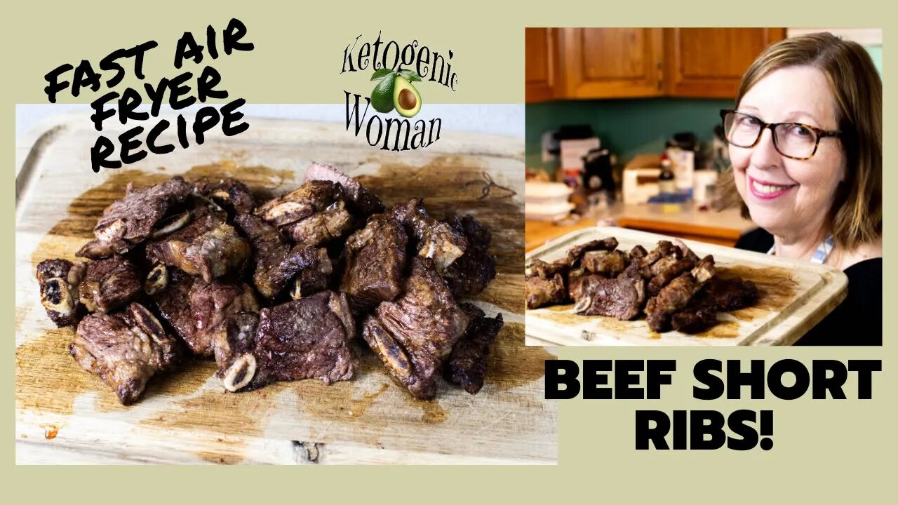 Air Fryer Short Ribs | Beef Short Ribs Recipe for Keto or Carnivore |