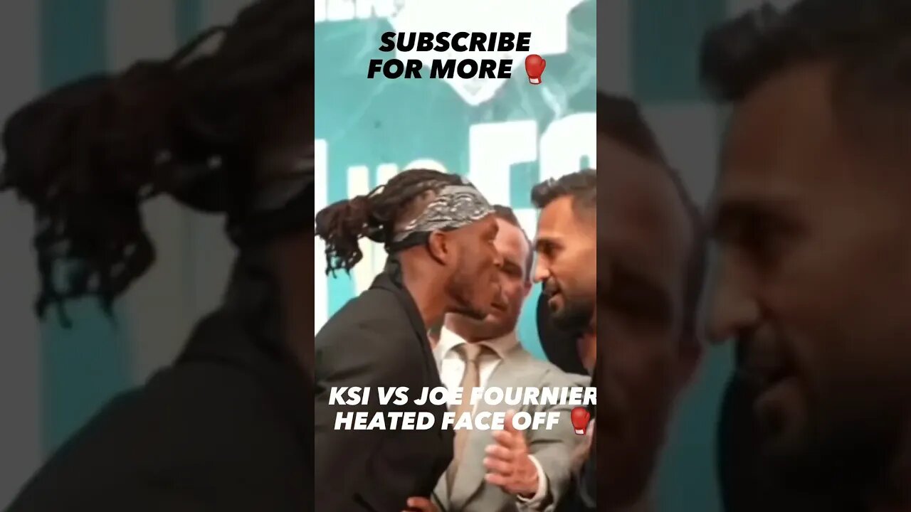 KSI vs Joe Fournier Heated Face Off At Press Conference 🥊 #ksi #misfits #boxing