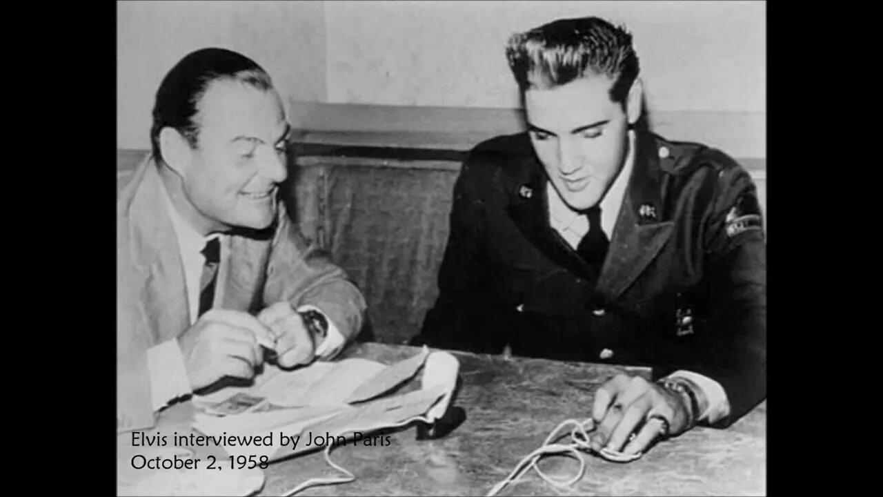 Elvis interview; October 2, 1958 Friedberg, Germany