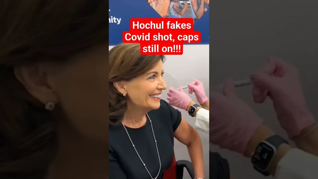 Kathy Hochul 1,000% fakes covid vaccine. #kathyhochul #joebiden