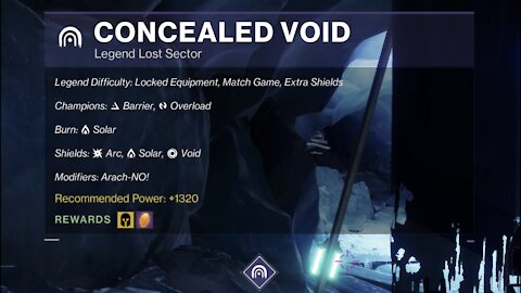 Destiny 2 Legend Lost Sector: Europa - Concealed Void 12-20-21