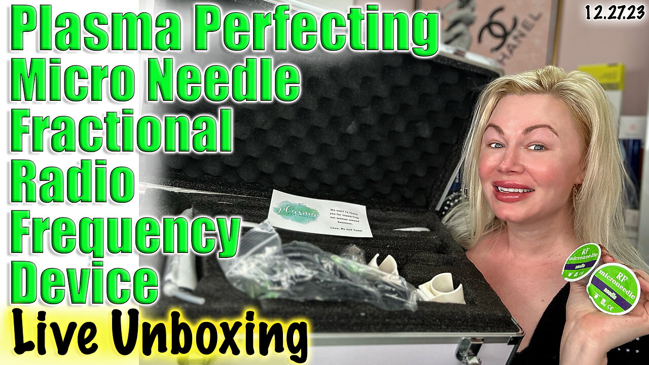 Unboxing Plasma Perfecting Micro Needle Fractional Radio Frequency Device | save $500!!!!!!!