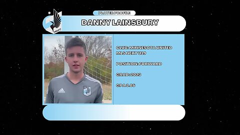 Danny Lainsbury (Minnesota United MLS Next U19, 3.86 GPA, Class of 2023) Highlight Video