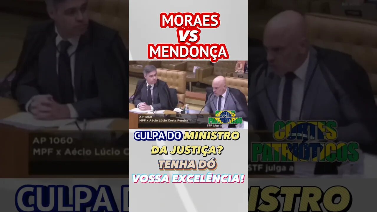 Moraes bate boca com Mendonça por causa de Flávio Dino