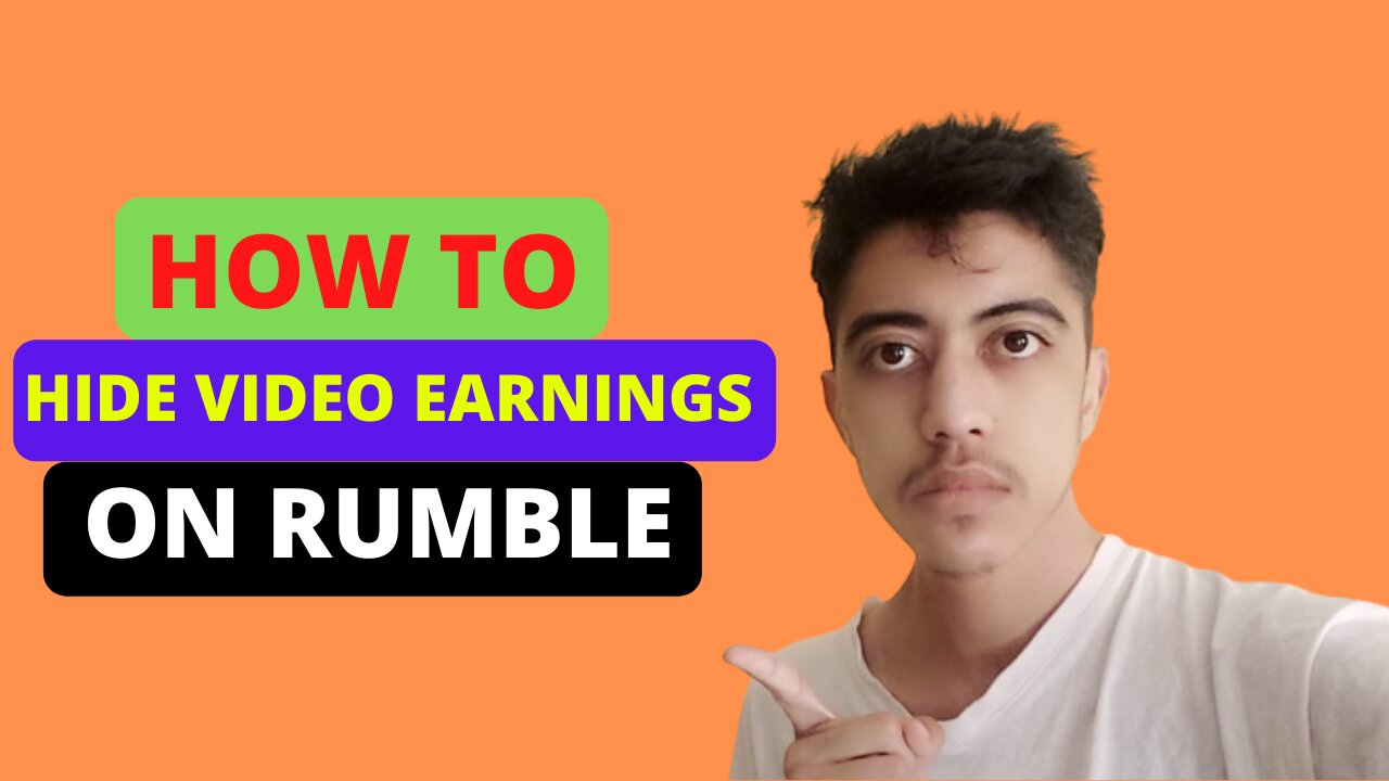 How to Hide Video Earnings On Rumble