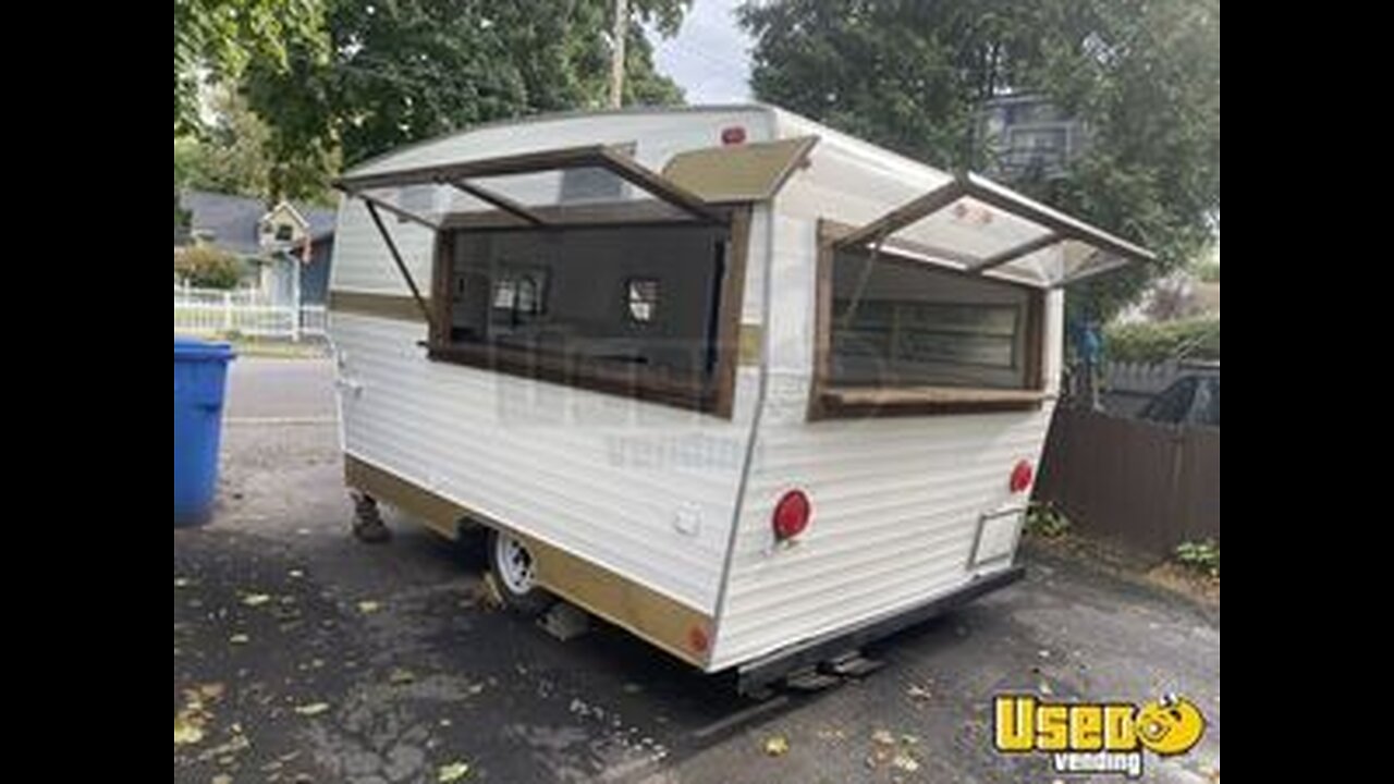 Vintage - 1973 Shasta 7' x 12' Camper Converted To Coffee and Beverage Concession Trailer