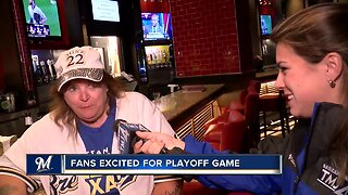 "We are going to win on Tuesday": Brewers fans look forward to Wild Card Game