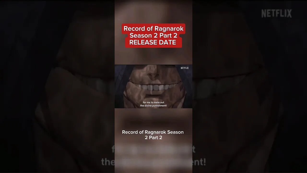 Record of Ragnarok Season 2 Part 2 RELEASE DATE