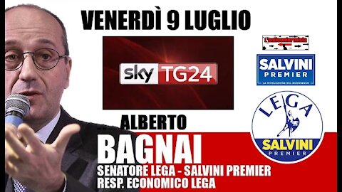 🔴 Interventi del Sen. Alberto Bagnai ospite a "Sky Economia" del 09/07/2021.