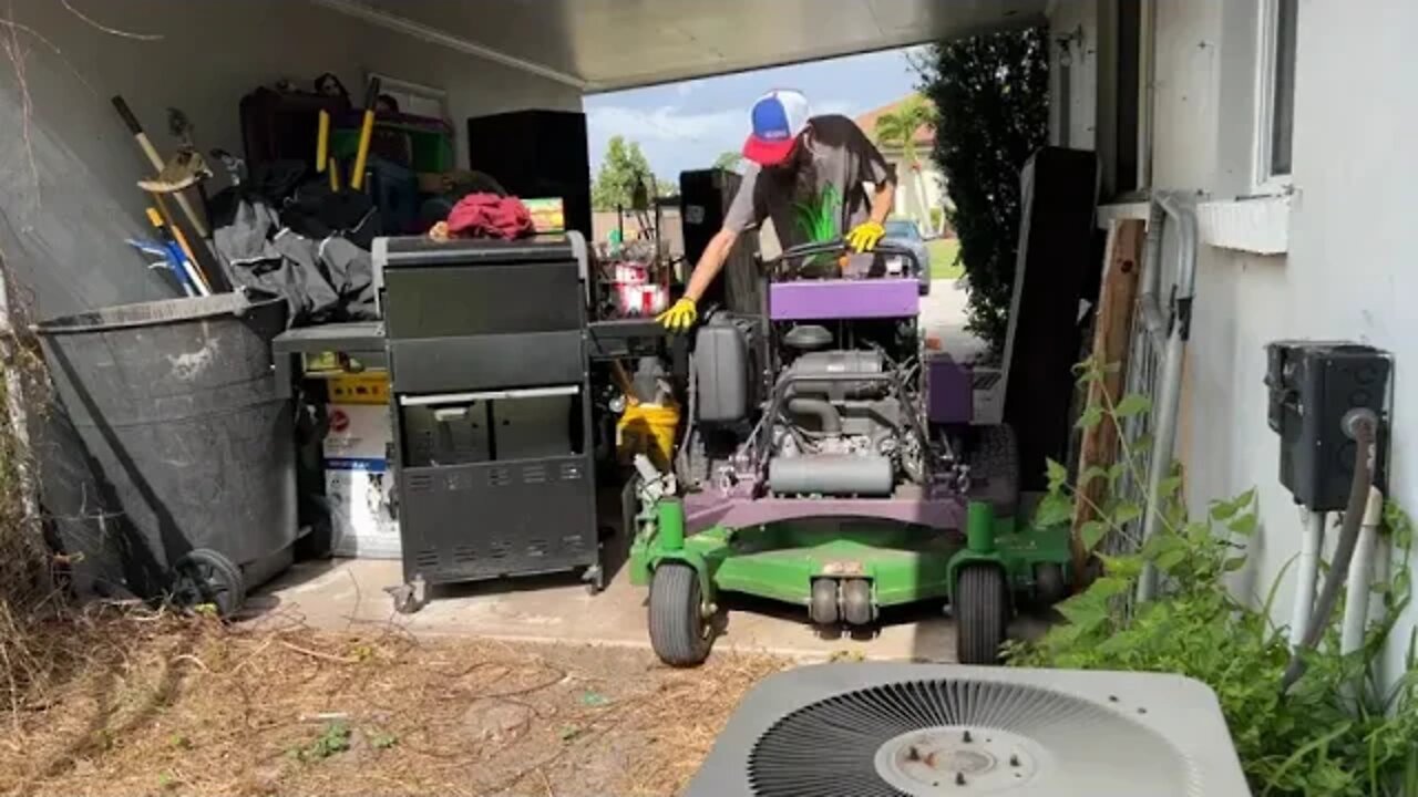 NOBODY @ would @ mow this NIGHTMARE of a yard for this KIND lady SO I DID FOR FREE!!! INSANE MAKEOVE