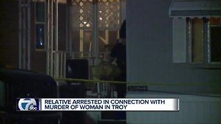 Relative arrested in connection with murder in Troy