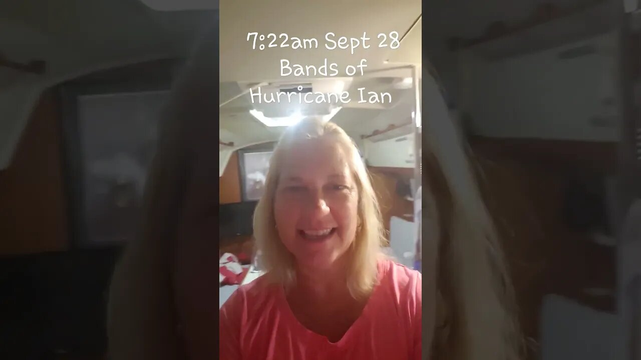 How rain bands from Hurricane Ian sound on a boat.