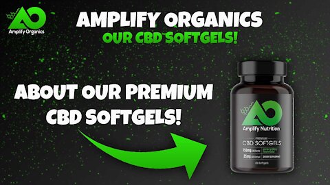 About Our CBD Softgels | Amplify Organics