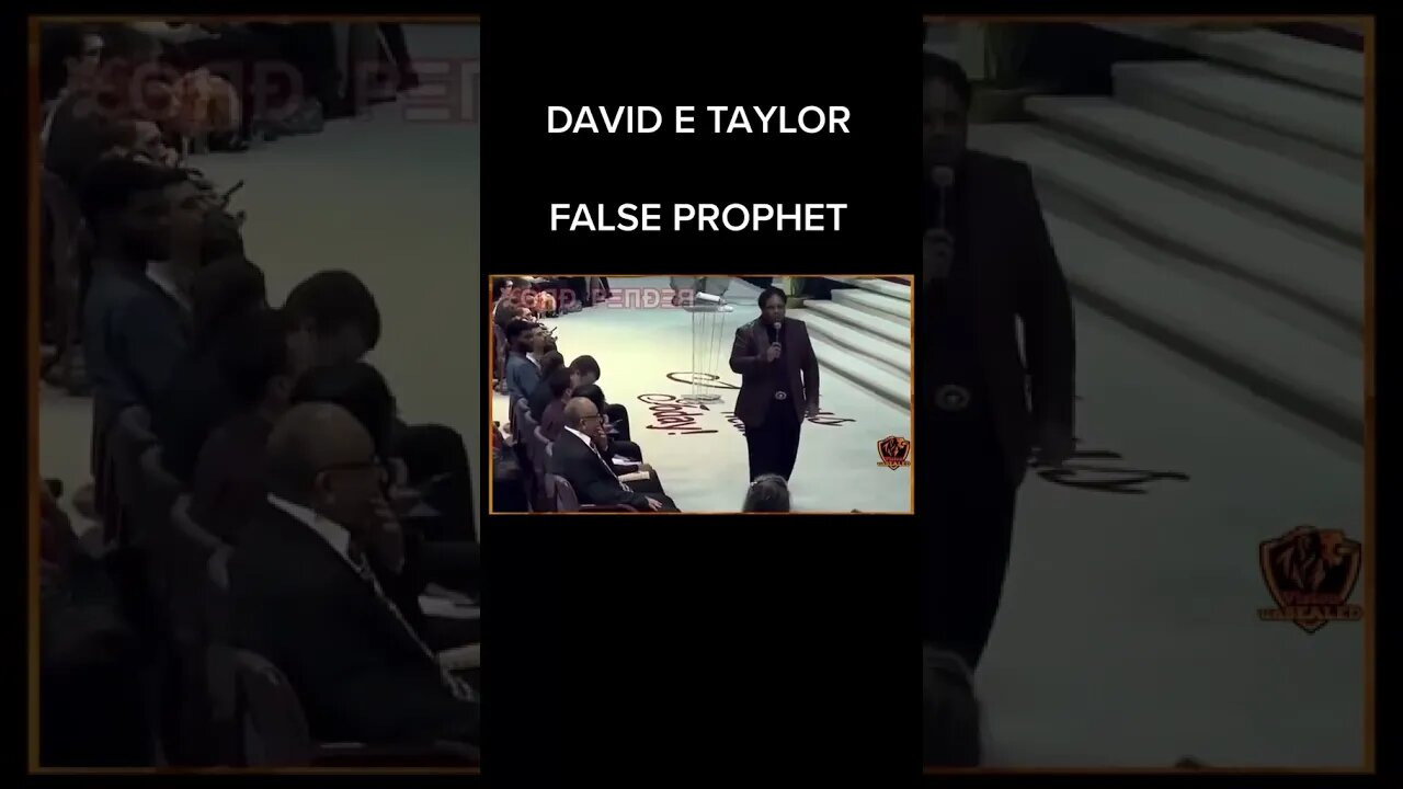 @DavidETaylorMiraclesinAmerica should be avoided. #falseprophet #short #youtubeshort #davidetaylor