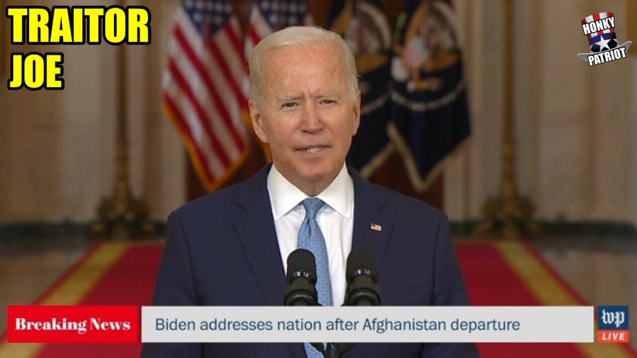 JOE BIDEN FUMBLES SPEECH TODAY, TAKING VICTORY LAP ON AFGHANISTAN. CALLS IT “EXTRAORDINARY SUCCESS”