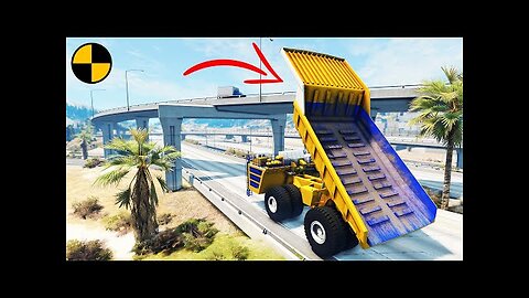 Trucks VS Bridge-BeamNG Drive