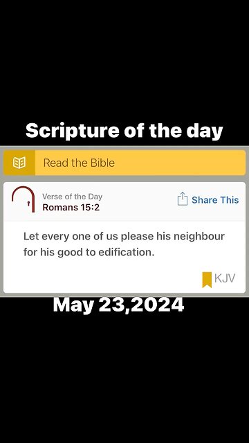05/23/24 Scripture of the day