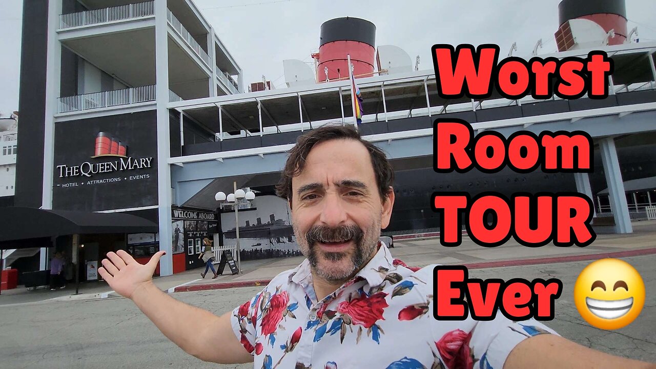 Queen Mary Cruise*, Room Tour & Hotel Check-In, Long Beach