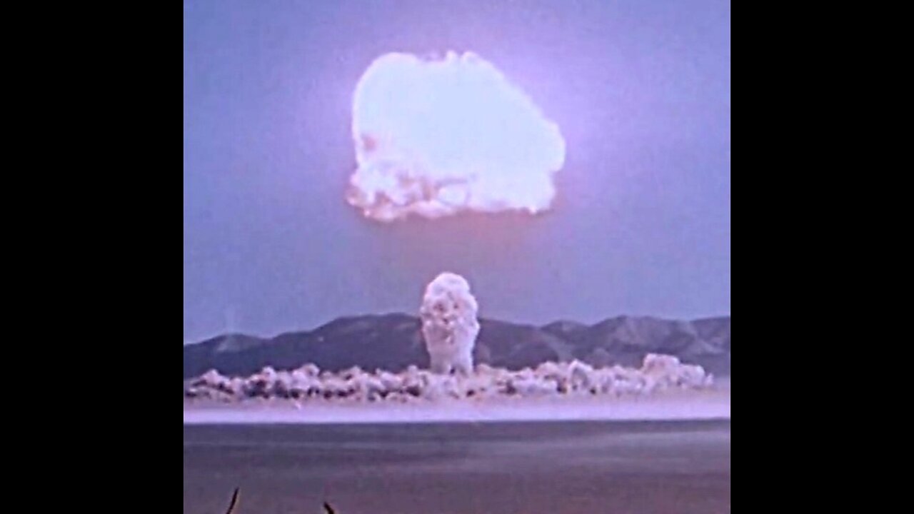 Uncut footage of an atomic bomb blast at Nevada Test Site 1951