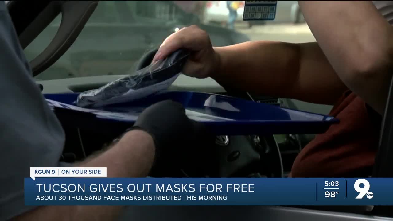 Mayor, Tucson City Council hold citywide free face mask distribution event