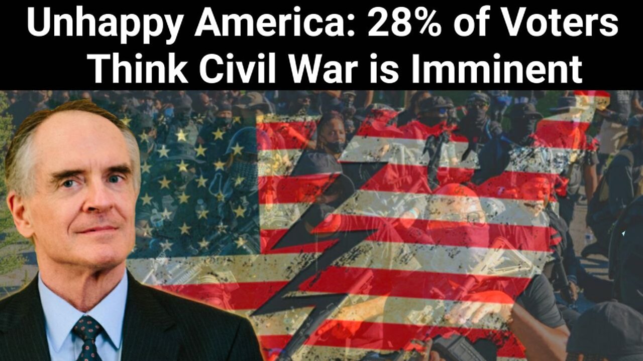 Jared Taylor || Unhappy America: 28% of Voters Think Civil War is Imminent