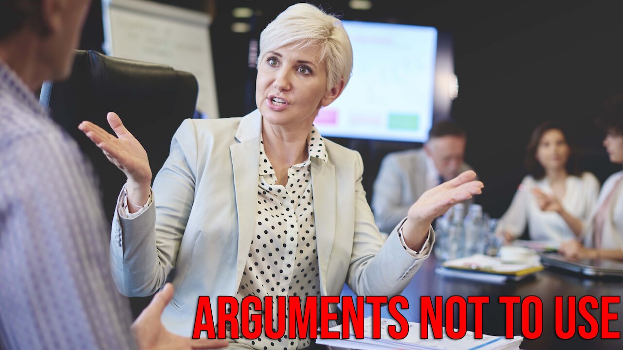 Arguments We SHOULD and SHOULD NOT Use