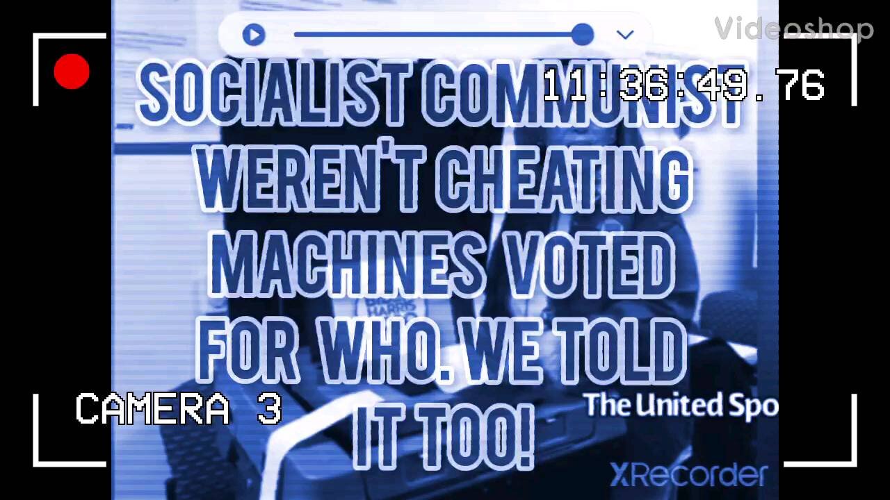 Security CAMERA OF DEMOCRAPPERS HARD AT IT!