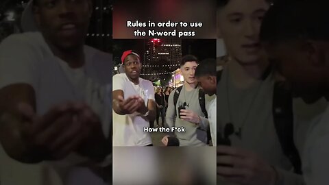 The proper rules when giving the N word pass