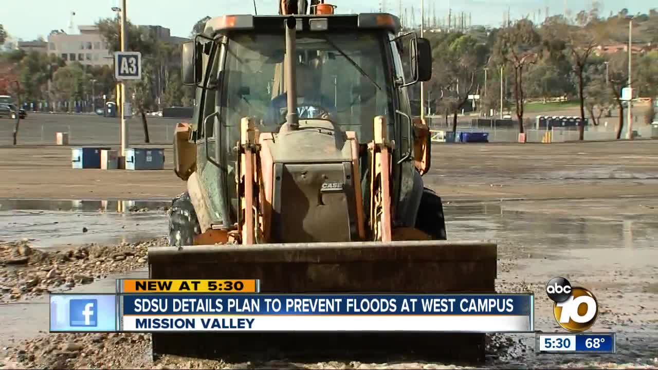 SDSU details plan to prevent floods at west campus