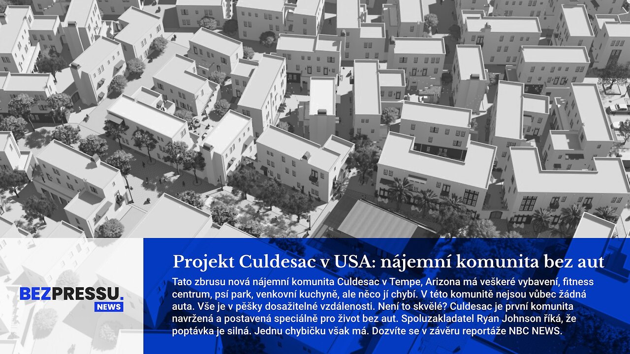 Projekt Culdesac v USA: nájemní komunita bez aut