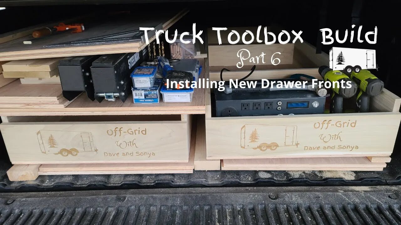 How to Build a Truck Toolbox with Storage Drawers! (Part 6) - Securing Front of Drawer!