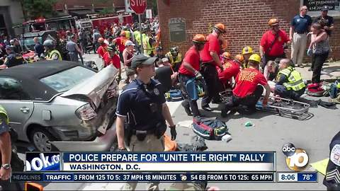 Police prepare for the "Unite the Right" rally