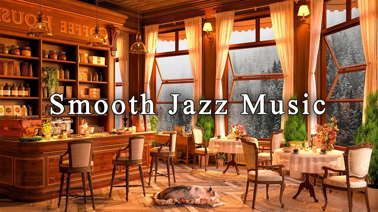 Smooth Piano Jazz Music in Cozy Coffee Shop Ambience ☕ Relaxing Jazz Instrumental Music for Studying