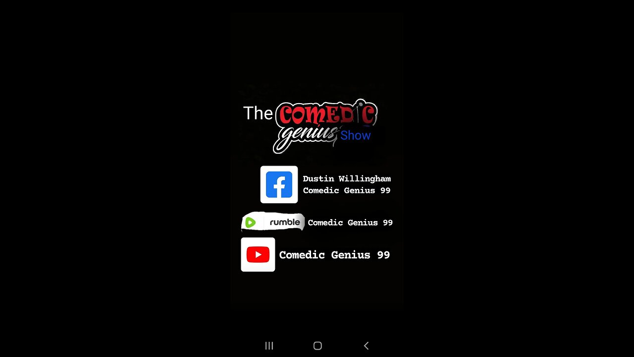 The Comedic Genius Show episode 4 commercial